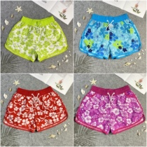 Turn season special clearance pick-up beach pants female fat sister swimming trunks women swimming trunks fast-drying pants large size floral shorts
