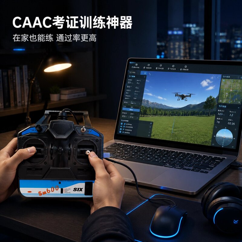 Phoenix Simulator Sm600 Model Aircraft Drone Training Remote Control Caac Remote Control G7 Encryption Dongle