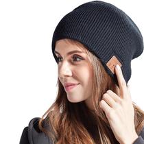  Smart Bluetooth hat Listening to songs Call reminder cold-proof and warm plus velvet thickened bilateral headphones mens and womens knitted wool