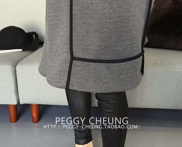 Áo bà bầu cho nữ mùa xuân 2018 mới trong phần dài của phiên bản Hàn Quốc của thời trang áo bà bầu buông thả mùa xuân và áo khoác mùa thu áo bầu công sở