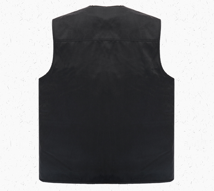 Lông trung niên một lông cừu vest mùa thu và mùa đông giám đốc ấm áp áo vest nam da cừu vest vai nhiều túi ao ba lo nam