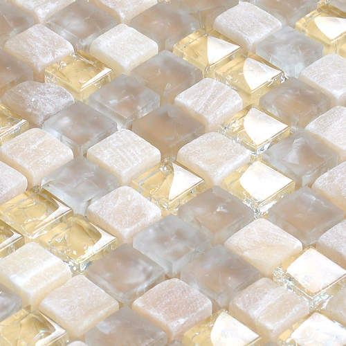 Художественная стеклянная хрустальная мозаика Золотая фольга головоломка Фоны Стенная Туалетная плитка гостиная 107