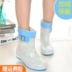 Giày đi mưa nữ ống cộng với nhung ấm nước mưa nữ thời trang Hàn Quốc ống ngắn chống nước giày chống trượt