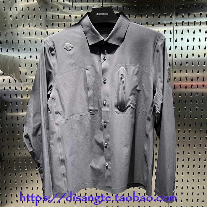 DESCENTE di Sante DUALIS Men's sport long sleeve blouse jacket 2022 spring summer D2231DSH85