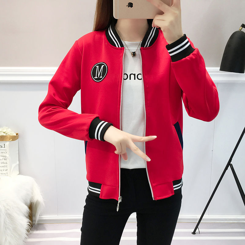 Women's Jacket for Spring and Autumn 2023, New Korean Style Baseball Jacket, Loose Fit, Plus Size for Chubby Women, Extra Large Size Women's Clothing 100kg