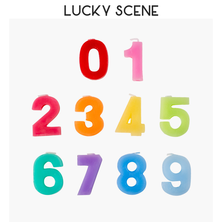 (Auspicious Props) Digital Birthday Candle 0123456789 Year Old Birthday Birthday Cake Creative Gift Party