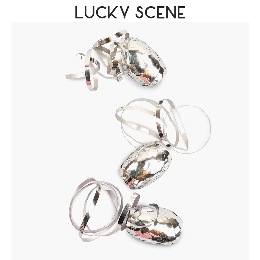 (Auspicious Props) Balloon Line Egg 3 Loaded Beautiful Rolls Parties Accessories Spiral Pendant Trim Line Color