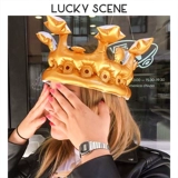 Надувная забавная корона, воздушный шар, детская тиара, детская одежда