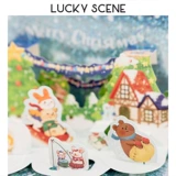 [Благоприятные реквизиты] Рождественская открытка музыка музыка горячая трехмерная трехмерная рождественская елка милый снеговик мультфильм Санта -Клаус