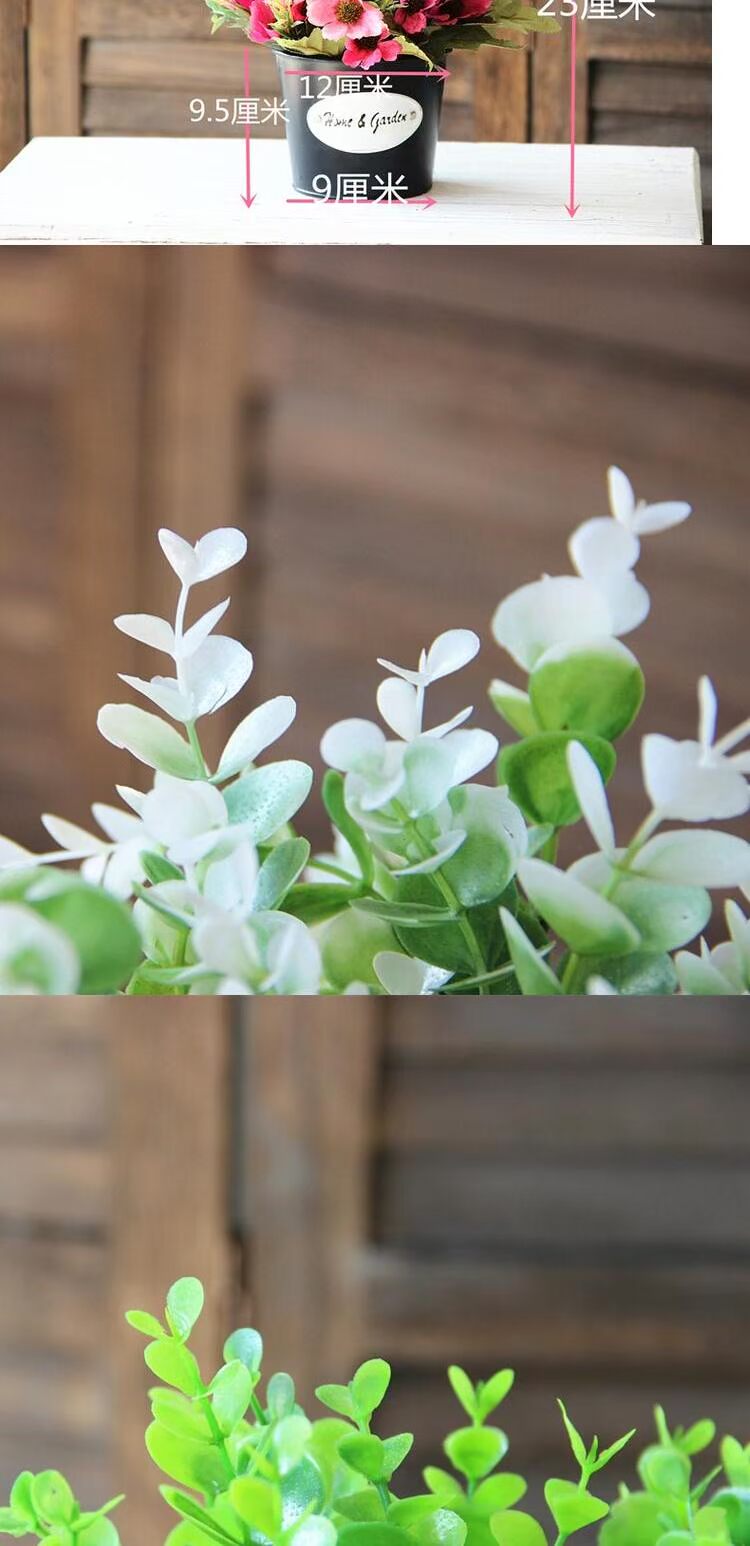Khuyến mãi mới mô phỏng cây xanh chậu chậu bạch đàn chậu đặt trang trí nhà đặt hoa nhựa giả hoa - Hoa nhân tạo / Cây / Trái cây cây hoa giả trang trí trong nhà
