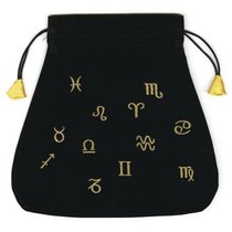 Imported Scarab Astrological Velvet Bag Astrological Velvet Tarot Bag (currently)