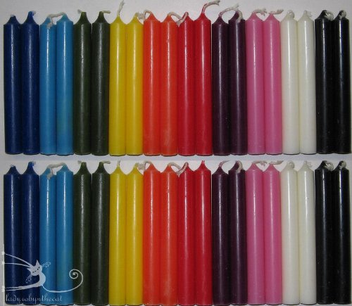 Imported candle 20 10CM long (about 2 hours) monochrome partial spot