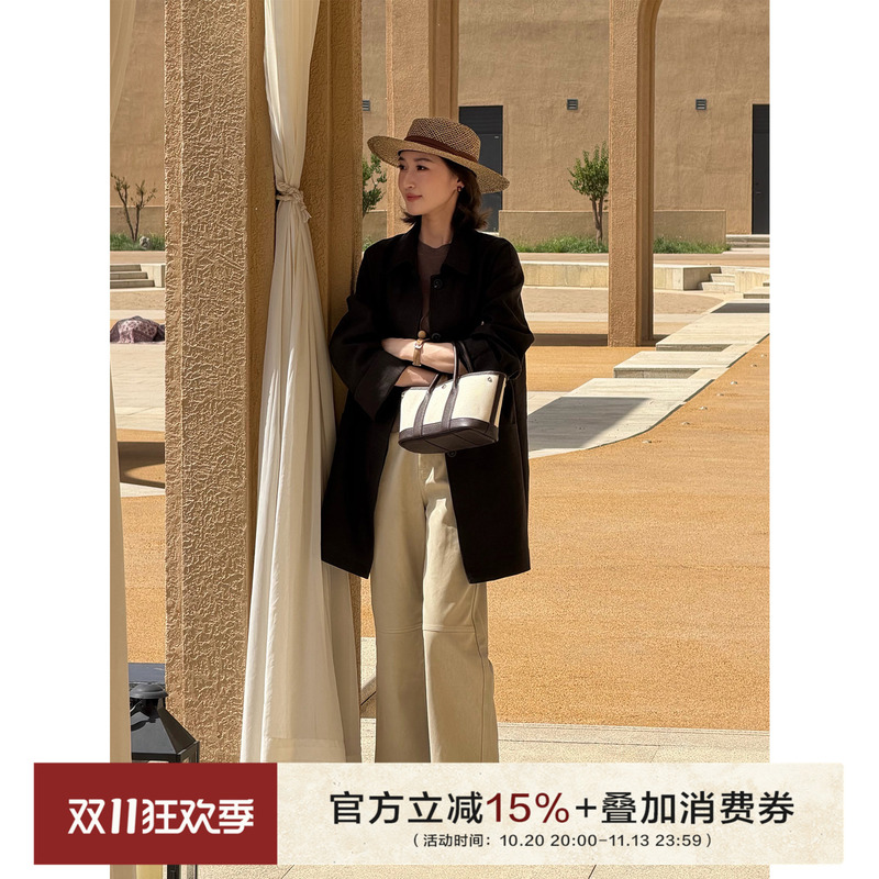 Cocolan【Paper Leather Pants】2026 Autumn New Protein Leather Sand Washed Leather Pants for Women Versatile Pu Casual Straight Pants Cocolan【Paper Leather Pants】2026 Autumn New Protein Leather Sand Washed Leather Pants for Women Versatile Pu Casual Straight Pants