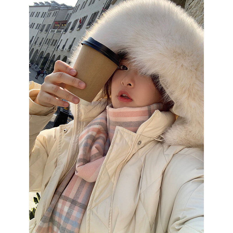 Anti - season spot second killing welfare new imported fox big collar medium - long hat feather coat