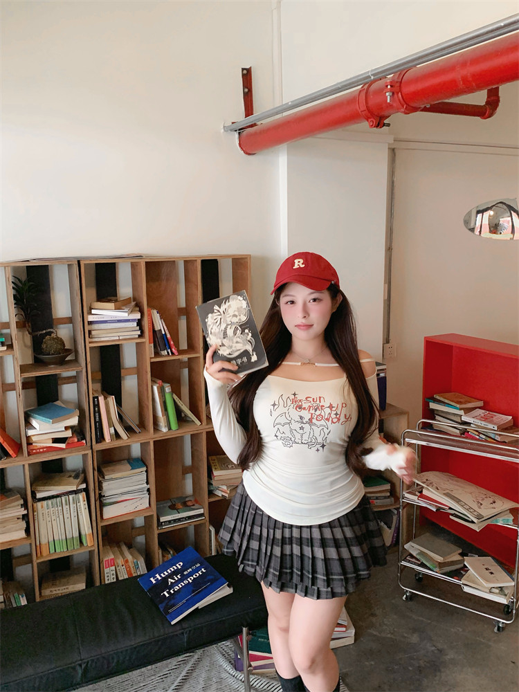 周白子 黃格紋百褶 微胖韓系校園風穿搭百褶顯瘦A字格子女半身裙|半身裙|ETMall東森購物網