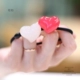 Jelly hình trái tim acrylic phụ kiện tóc mũ Hàn Quốc dây tóc đầu tóc vòng đầu ban nhạc tie đầu cao su ban nhạc ponytail - Phụ kiện tóc dây cột tóc vải scrunchies