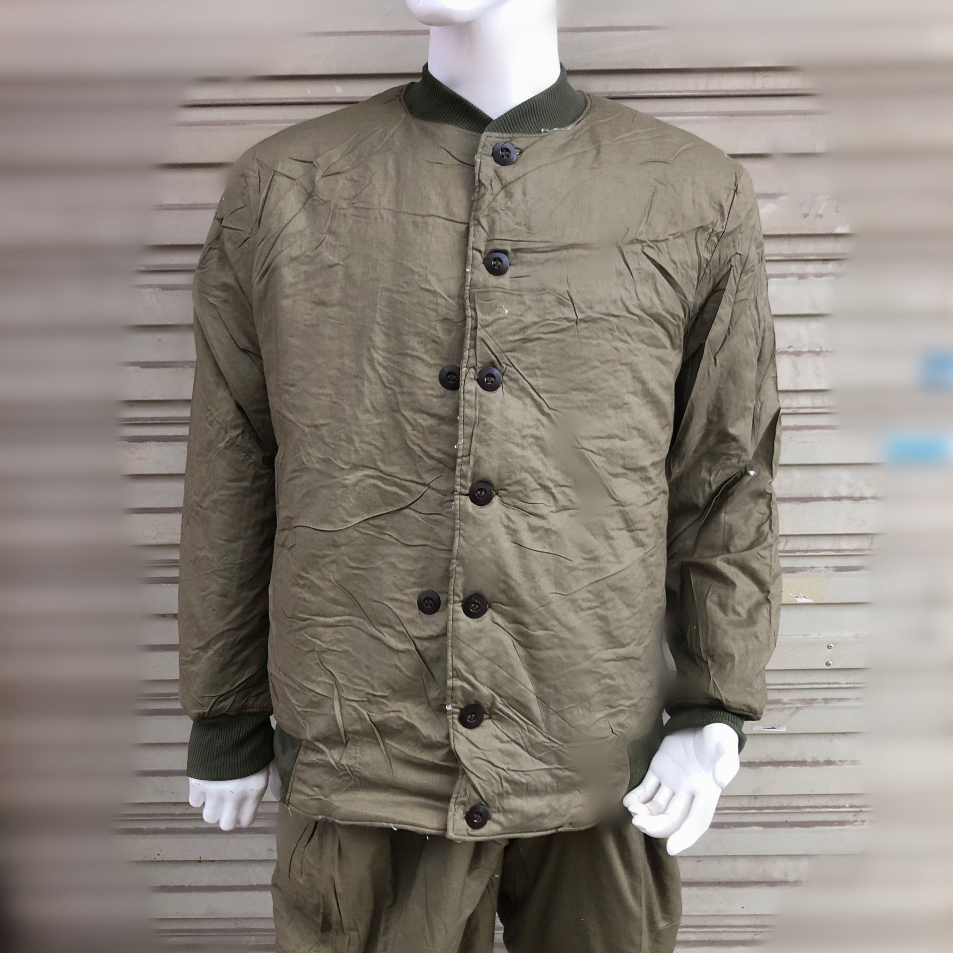 Old stock 87 cotton coat army green cotton pants Full cotton men's and women's winter cold storage cotton coat men's cotton flower cotton coat