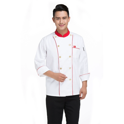 Двухборная одежда шеф-повара для отеля для гостиничного ресторана.