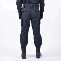 Training uniform pants navy blue black mesh training pants male and female special forces autumn and winter tactical duty pants plus fat