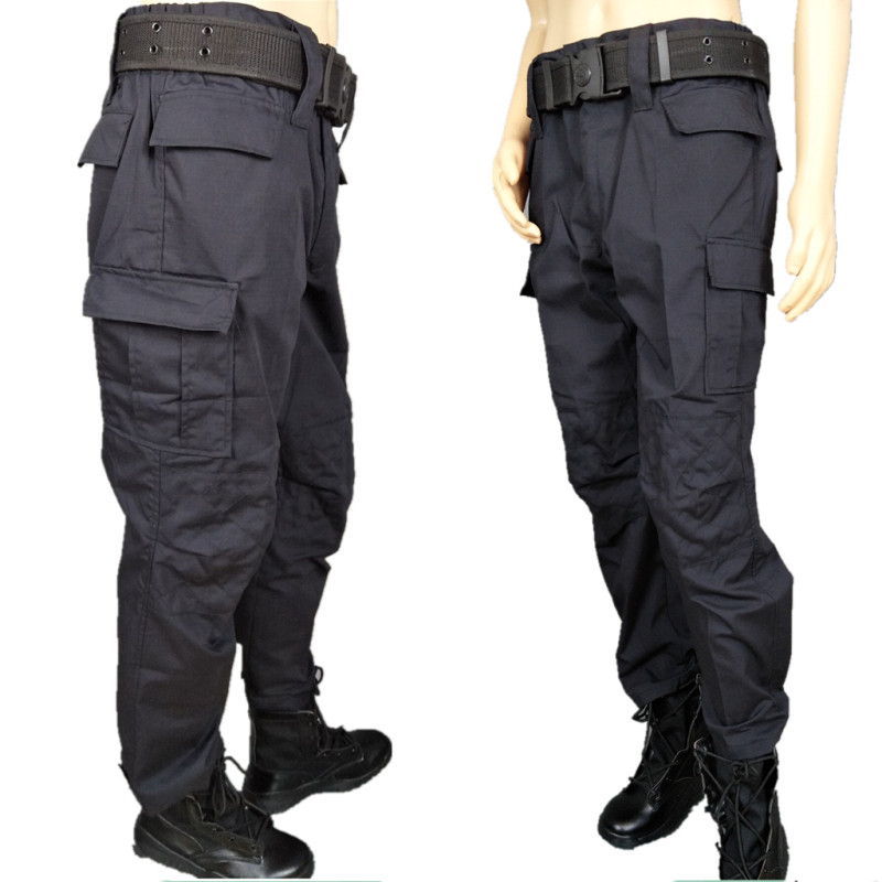 Security Combat Training Suit Pants Hidden Blue Black Mesh For Training Pants Men And Women Special Soldiers Summer Tactical Pants Plus Fat Increase