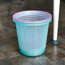 Xinling plastic trash household kitchen bathroom living room cleaning bucket large capacity hollow woven paper basket