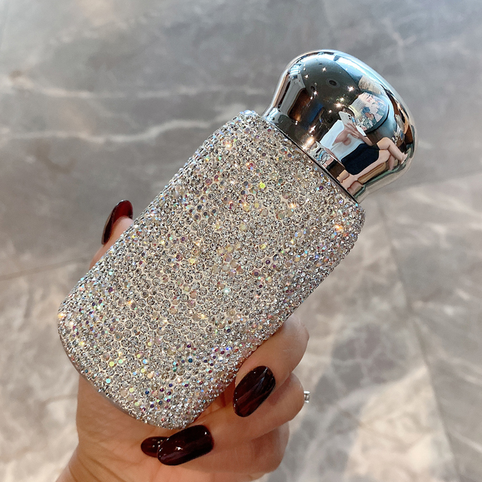 Japan Canim Kalse light extravagant and inlaid drill mini insulated cup 304 stainless steel water glass ins net red pocket