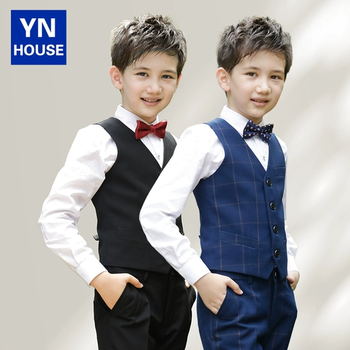 Костюм мальчика цветочника, жилет, комплект, платье девочки цветочницы для мальчиков, детское пианино, детский наряд для музыкальных выступлений