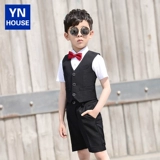 Детский наряд для музыкальных выступлений для мальчиков, платье, костюм, жилет, комплект, наряд на выход