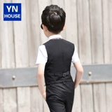 Детский наряд для музыкальных выступлений для мальчиков, платье, костюм, жилет, комплект, наряд на выход