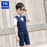 Детский наряд для музыкальных выступлений для мальчиков, платье, костюм, жилет, комплект, наряд на выход