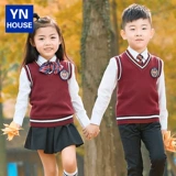 Осенний детский костюм для детского сада, комплект, форма для школьников, 3 предмета, в британском стиле