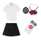 Женская комбинация два (рубашка+юбка+цветок+значок+носки)