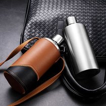 New creative 304 stainless steel wine bottle outdoor matt bottle-shaped blank wine bottle 1 catties 2 portable wine utensils