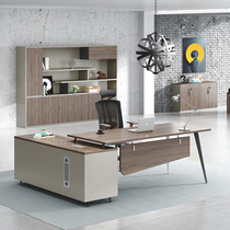 Light Extravagant Boss Desk President Desk Minimis Modern Single Middle Class Desk Manager Desk Chair Combination