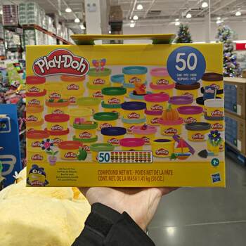 Costco Open Market Customer Purchase Play-Doh 50 Pieces of Multi-Color Fun Colored Clay Contains 50 Cans, 25 Colors, Suitable for over 2 Years Old