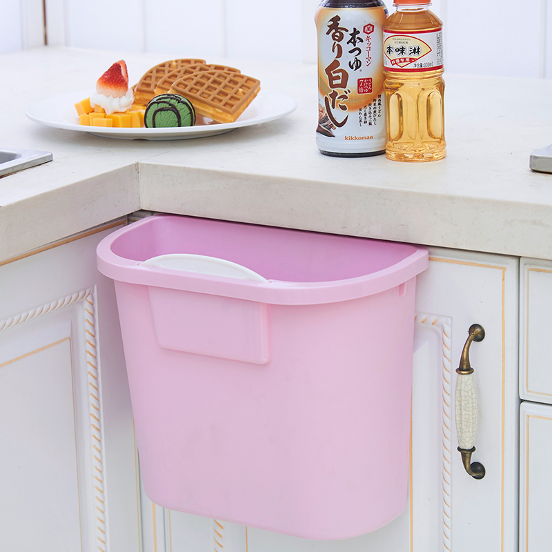 (Day special) Home uncovered wall-mounted trash can thickened large storage bucket kitchen whole cabinet can be hung