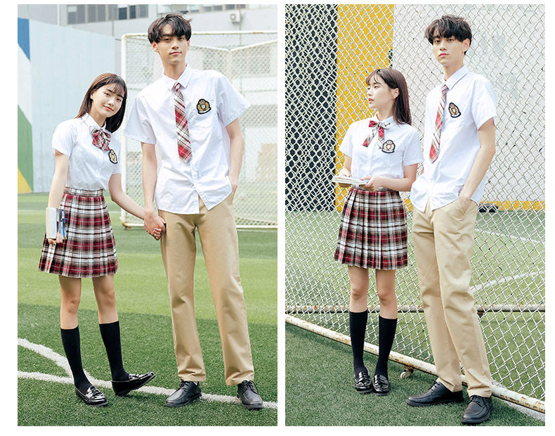 товар из китая 2025新款夏季短袖中小学生校服套装男女童装学院风班服幼儿园园服 Curly hair