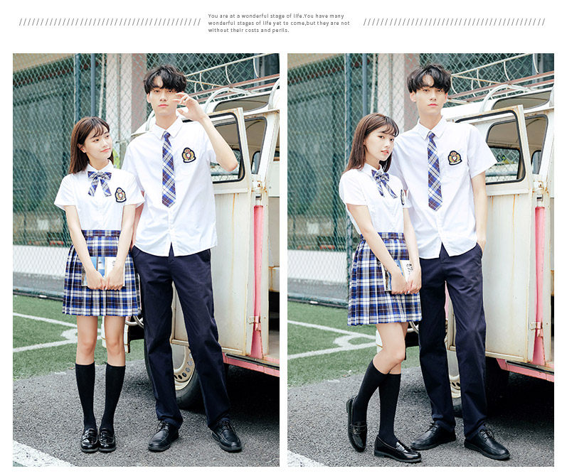 товар из китая 2025新款夏季短袖中小学生校服套装男女童装学院风班服幼儿园园服 Curly hair