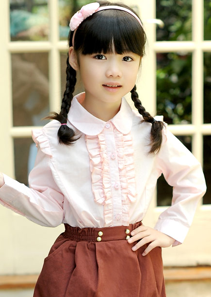 Chemise fille à manche longue - Ref 2085354 Image 9