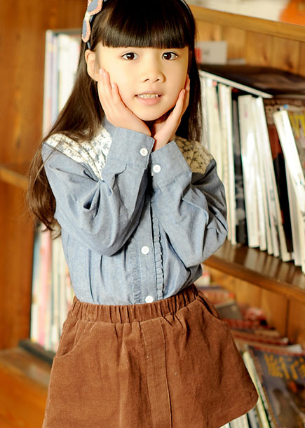 Chemise fille à manche longue - Ref 2085042 Image 7
