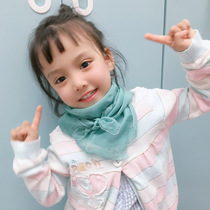 Solid color silk scarf female baby scarf small square scarf versatile silk mulberry silk baby scarf spring and autumn thin windproof