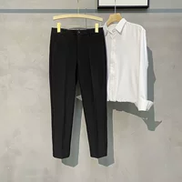 Черные укороченные брюки без рубашек