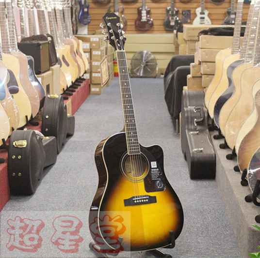 Epiphone Yi Pufeng AJ220SCE Entry veneer Lack Corner Folk Electric Box Guitar (Superstar Hall)