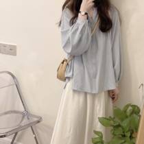 missqiuqiu autumn home made (the main push) vitality literary and artistic texture shirt full of girls with a separate shot