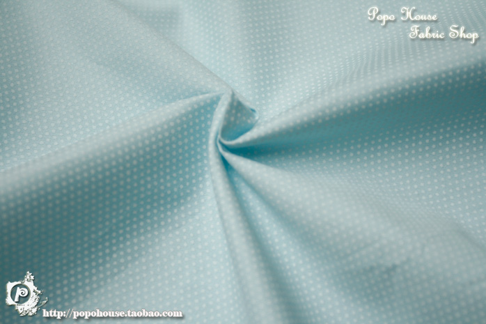 PopoHouse Big Island Blue Cherry Blossom Cotton Twill Vải Cổ Vải Quần áo Trẻ em Vải Tự làm Hướng dẫn sử dụng vải tici