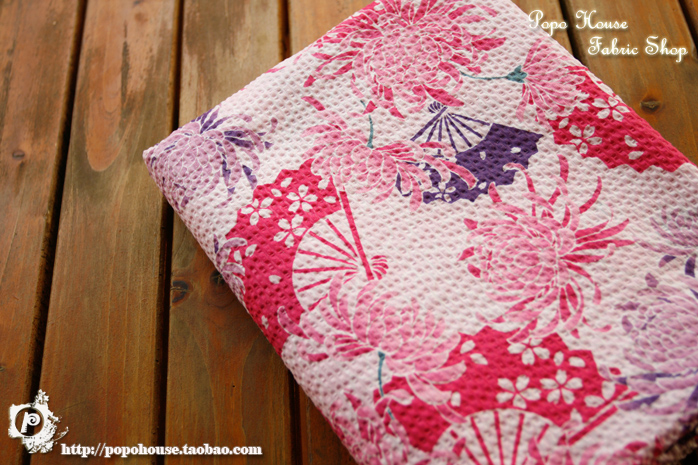 Phong cách Nhật Bản và bong bóng bông chân dung gia đình Áo choàng tắm cha-con cotton mùa hè seersucker vải quần áo vải tự làm - Vải vải tự làm thun 4 chiều