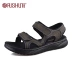 Rishun / Rishun Hoàng đế Giày dép nam mùa hè 2020 Giày đi biển thông thường Giày da thoải mái Giày nam Velcro - Sandal Sandal