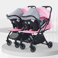 Роскошная красная тележка, корзина, автоматический набор для близнецов, делюкс издание