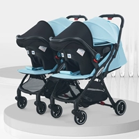 Роскошная лазурная тележка, черная корзина, автоматический набор для близнецов, делюкс издание