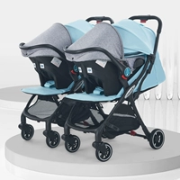 Роскошная лазурная тележка, корзина, автоматический набор для близнецов, делюкс издание